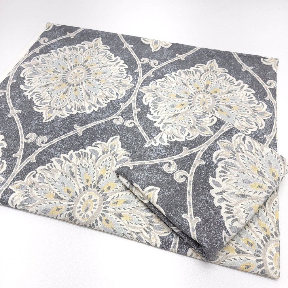 Magnolia Home Fashions Laverett Mist Stan Cathell 2pc.‎ 56" x  5.27 yards Total